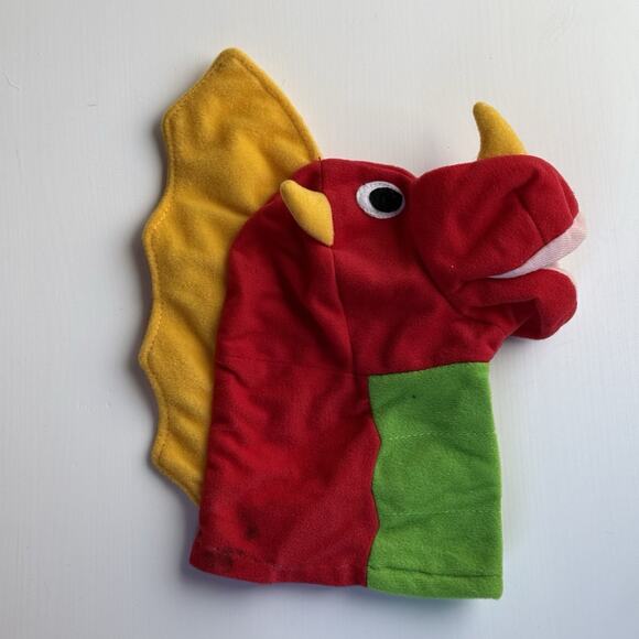 Dragon Hand Puppet Toy Plush VBS Reading Learning Home School - Picture 2 of 8